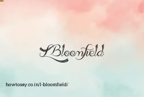 L Bloomfield