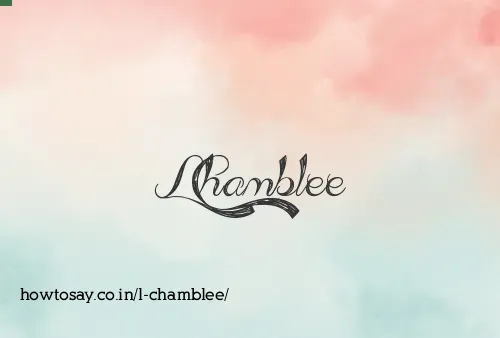 L Chamblee