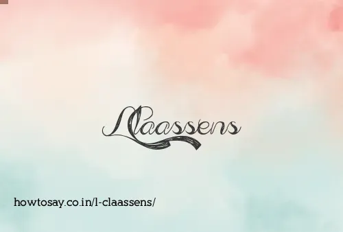 L Claassens