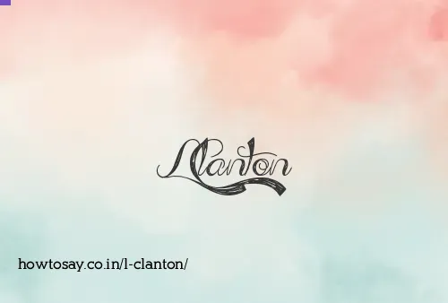 L Clanton