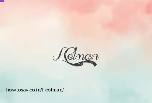 L Colman