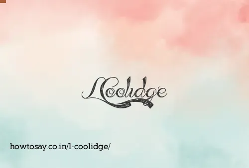 L Coolidge