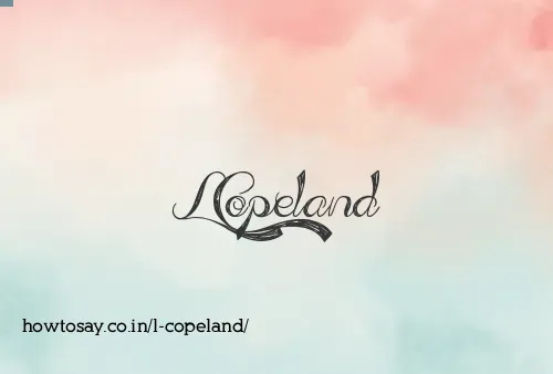 L Copeland