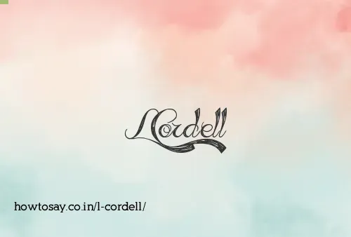 L Cordell