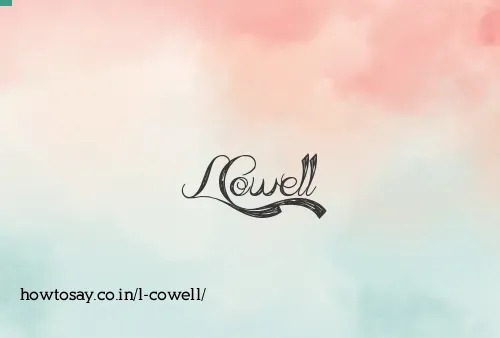 L Cowell