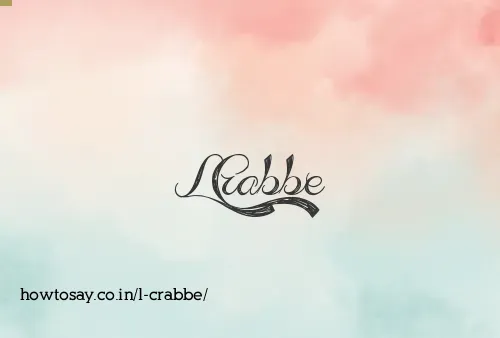 L Crabbe