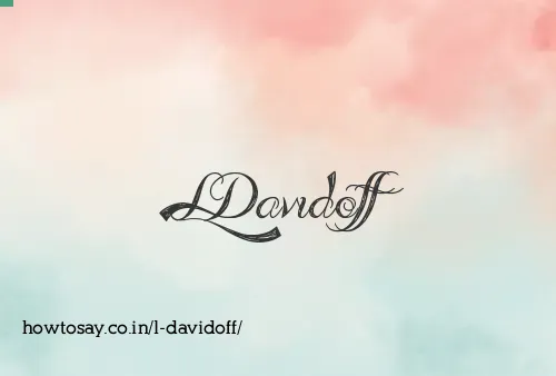 L Davidoff
