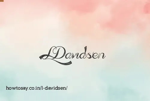 L Davidsen