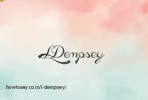 L Dempsey
