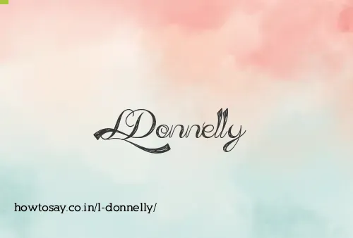 L Donnelly