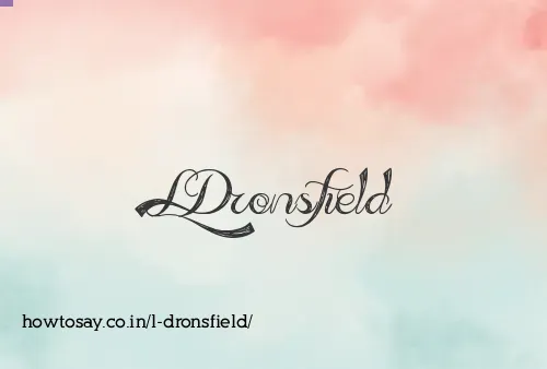 L Dronsfield