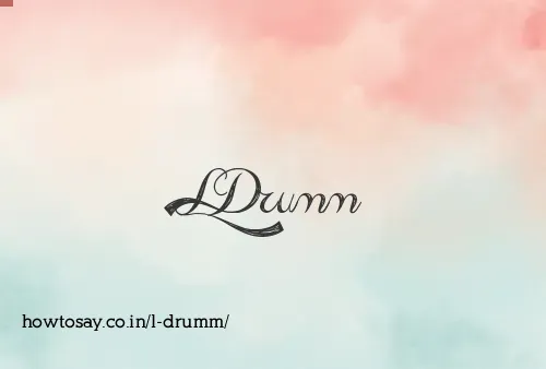 L Drumm