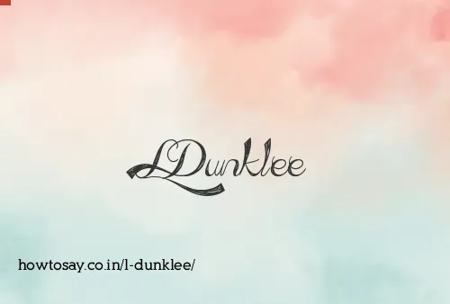 L Dunklee