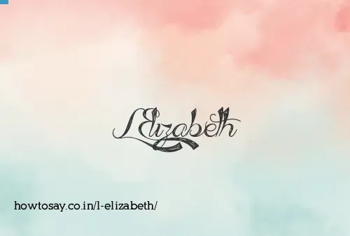 L Elizabeth