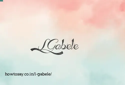 L Gabele