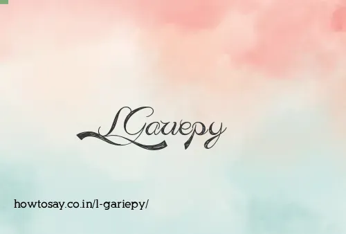 L Gariepy