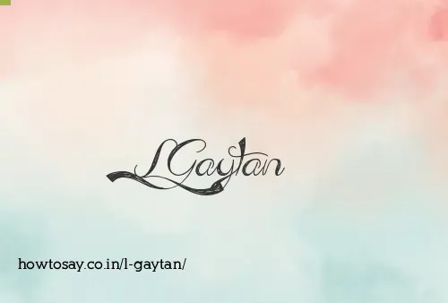 L Gaytan