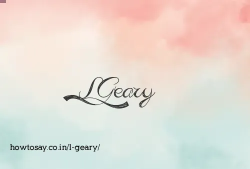 L Geary
