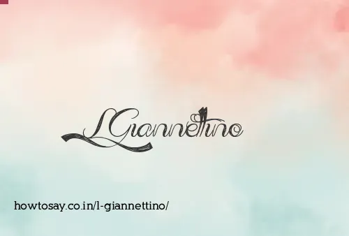 L Giannettino