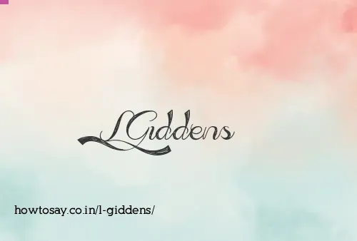 L Giddens