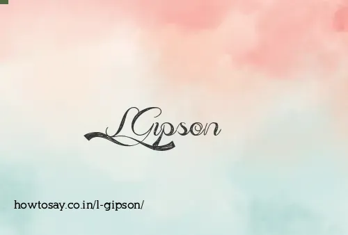 L Gipson