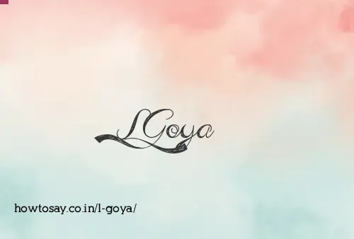 L Goya