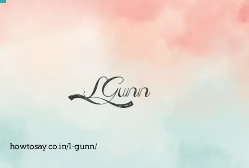 L Gunn
