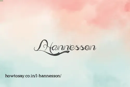 L Hannesson