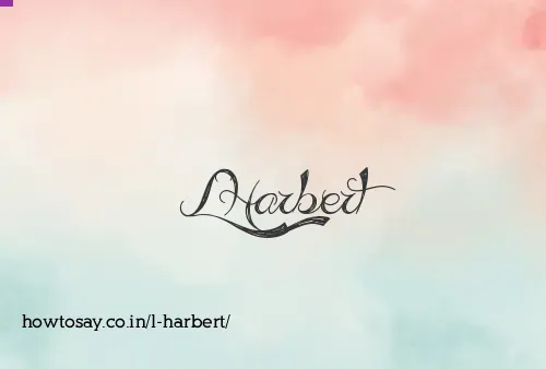 L Harbert