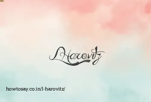 L Harovitz