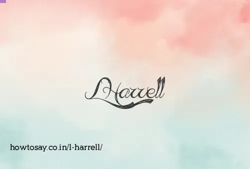 L Harrell