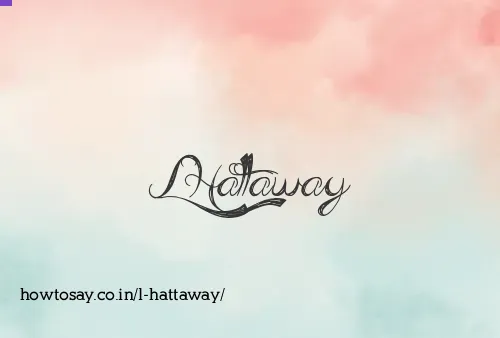 L Hattaway