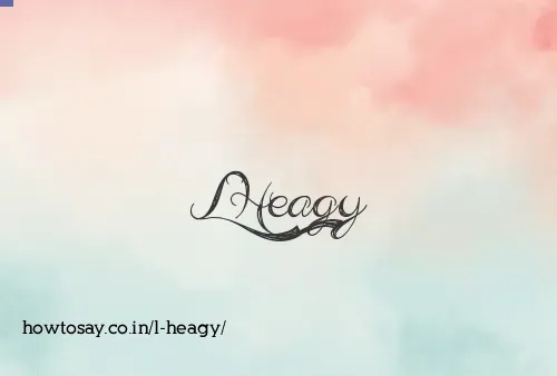 L Heagy