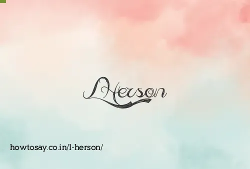 L Herson