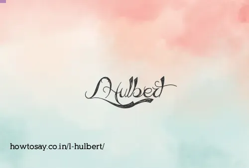 L Hulbert