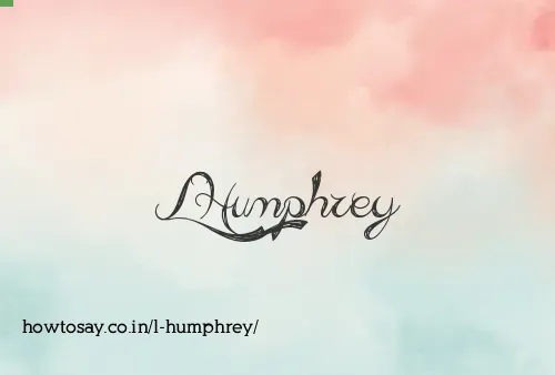 L Humphrey