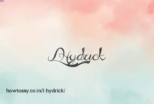 L Hydrick