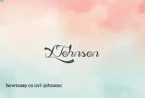 L Johnson