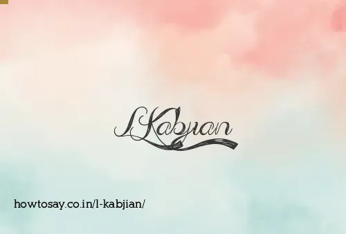 L Kabjian