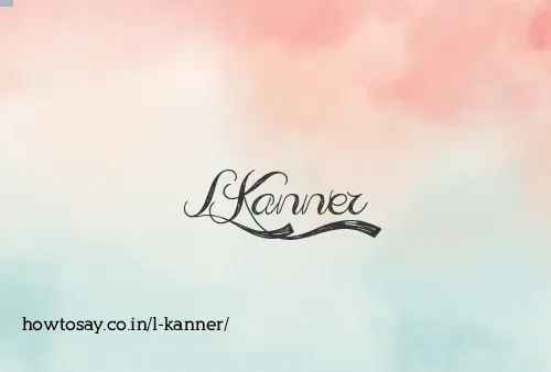 L Kanner