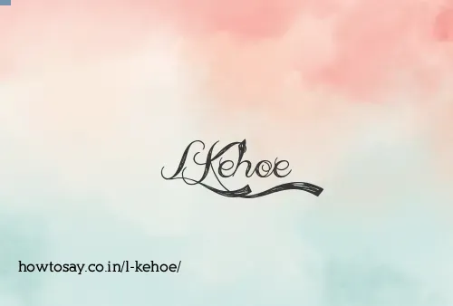L Kehoe