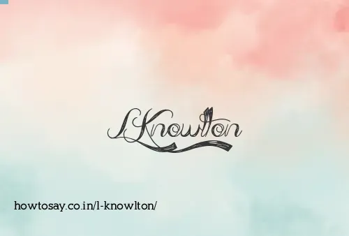 L Knowlton