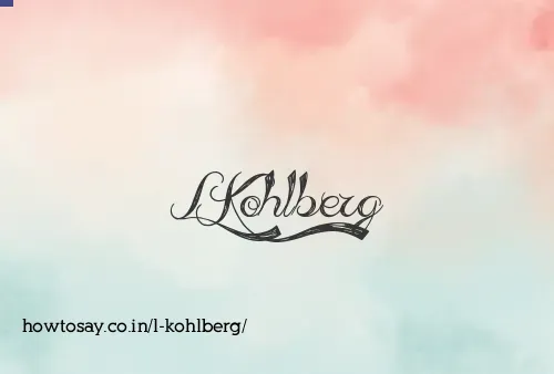 L Kohlberg