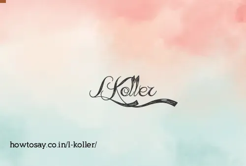 L Koller
