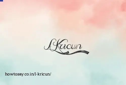 L Kricun