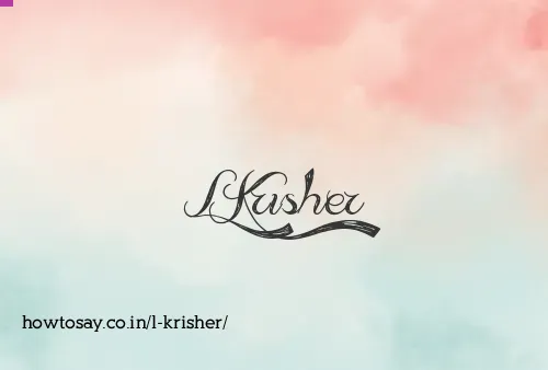 L Krisher