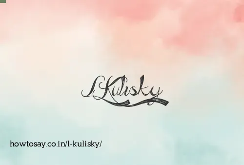 L Kulisky