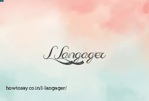 L Langager