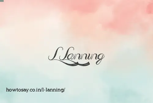 L Lanning