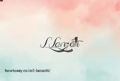 L Lanzotti